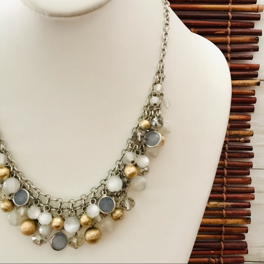 Ann Taylor Multi Beaded Cha Cha Necklace